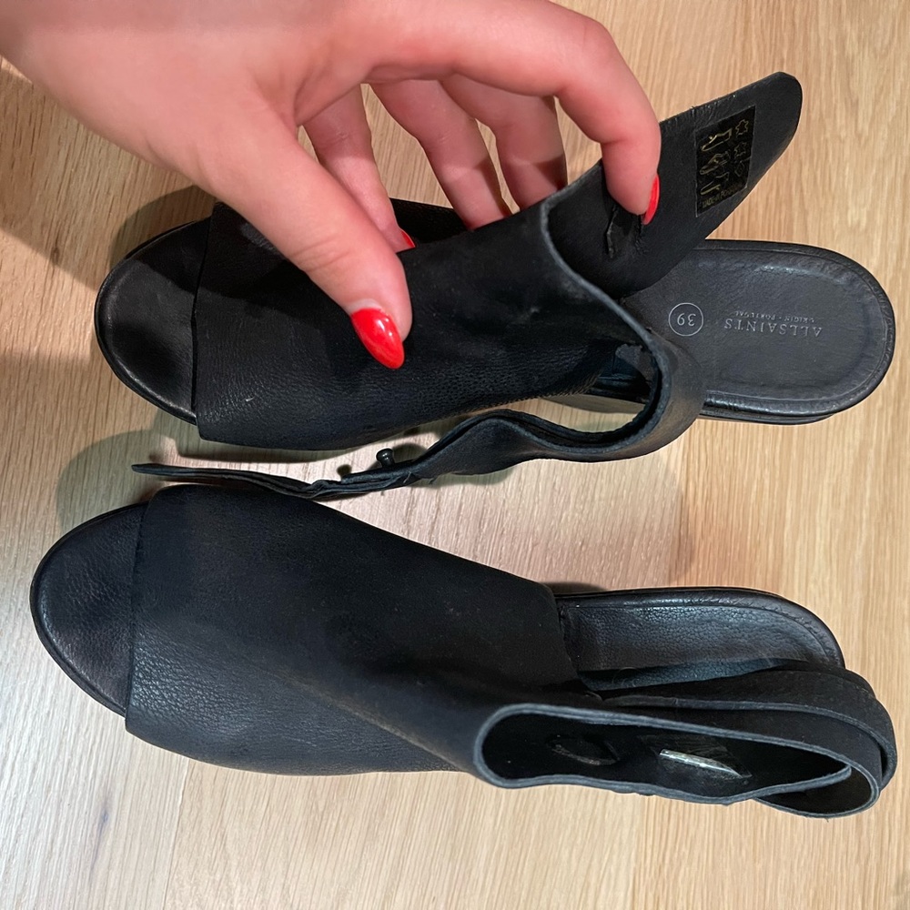 AllSaints Leather Wedges size 9